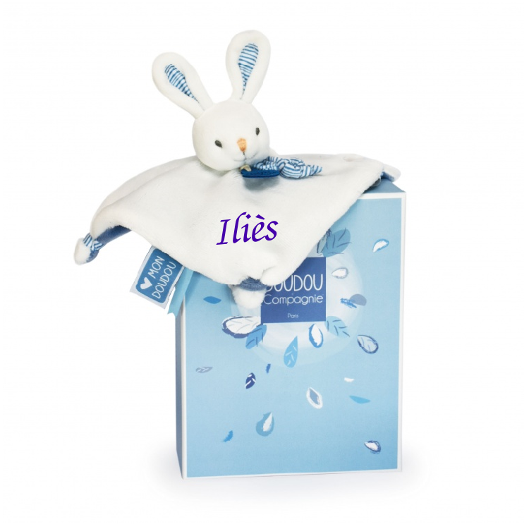  - meli melo - comforter rabbit blue 20 cm 